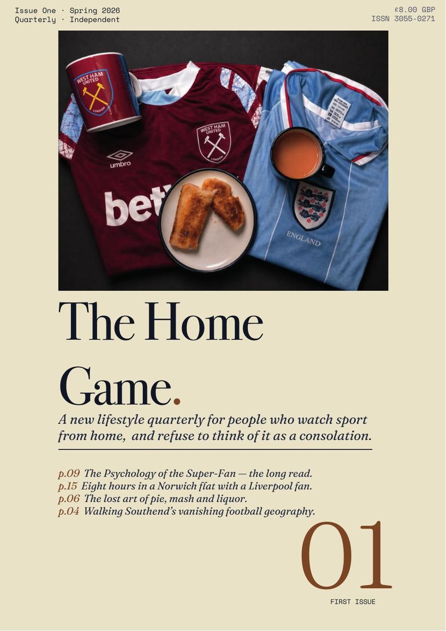 The Home Game concept magazine, cover